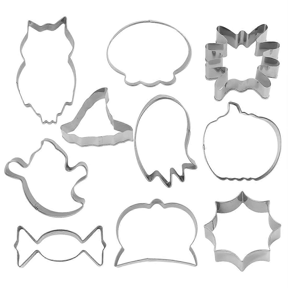 20Pcs Halloween Cookie Mold Stainless Steel for Baking Tools Use