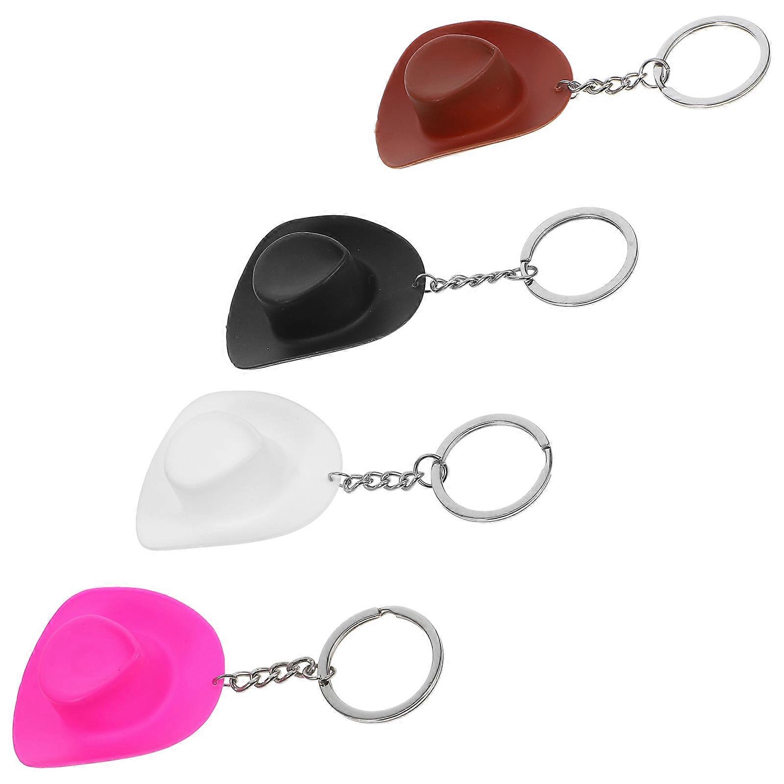 Mini Western Hat Keychain Keychain Decorative 16Pcs for Key Storage