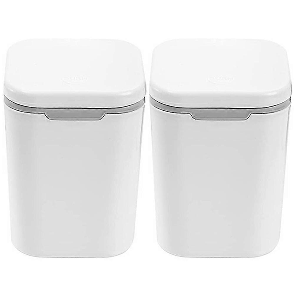 Decorative Rubbish Bin Small Trash Can for Storage Use 8Pcs Bedroom Desktop Bin