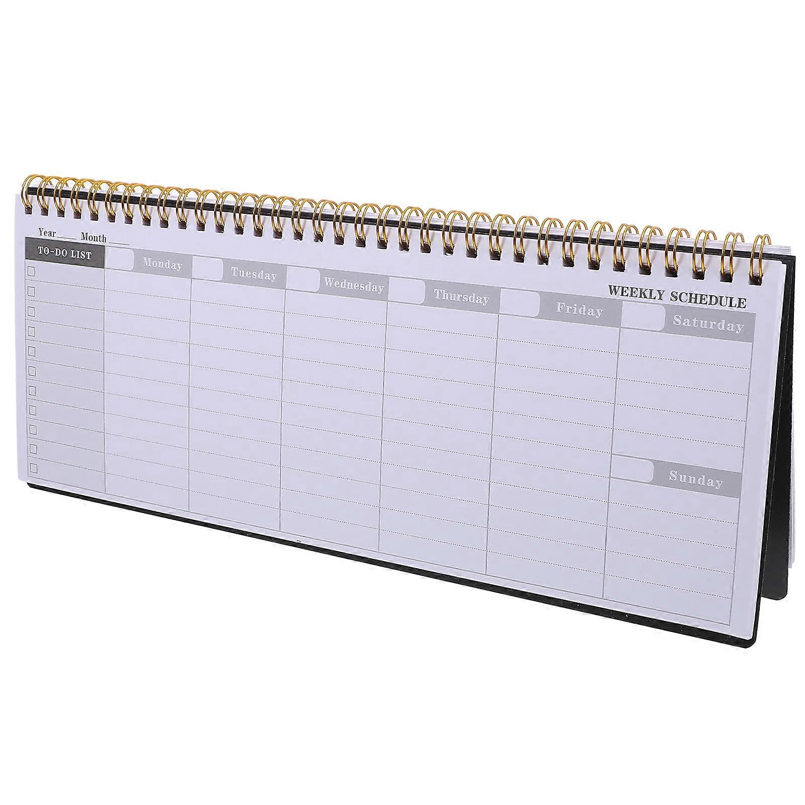 Daily Planner Office Work Agenda Planner Notepad for Writing 3Pcs