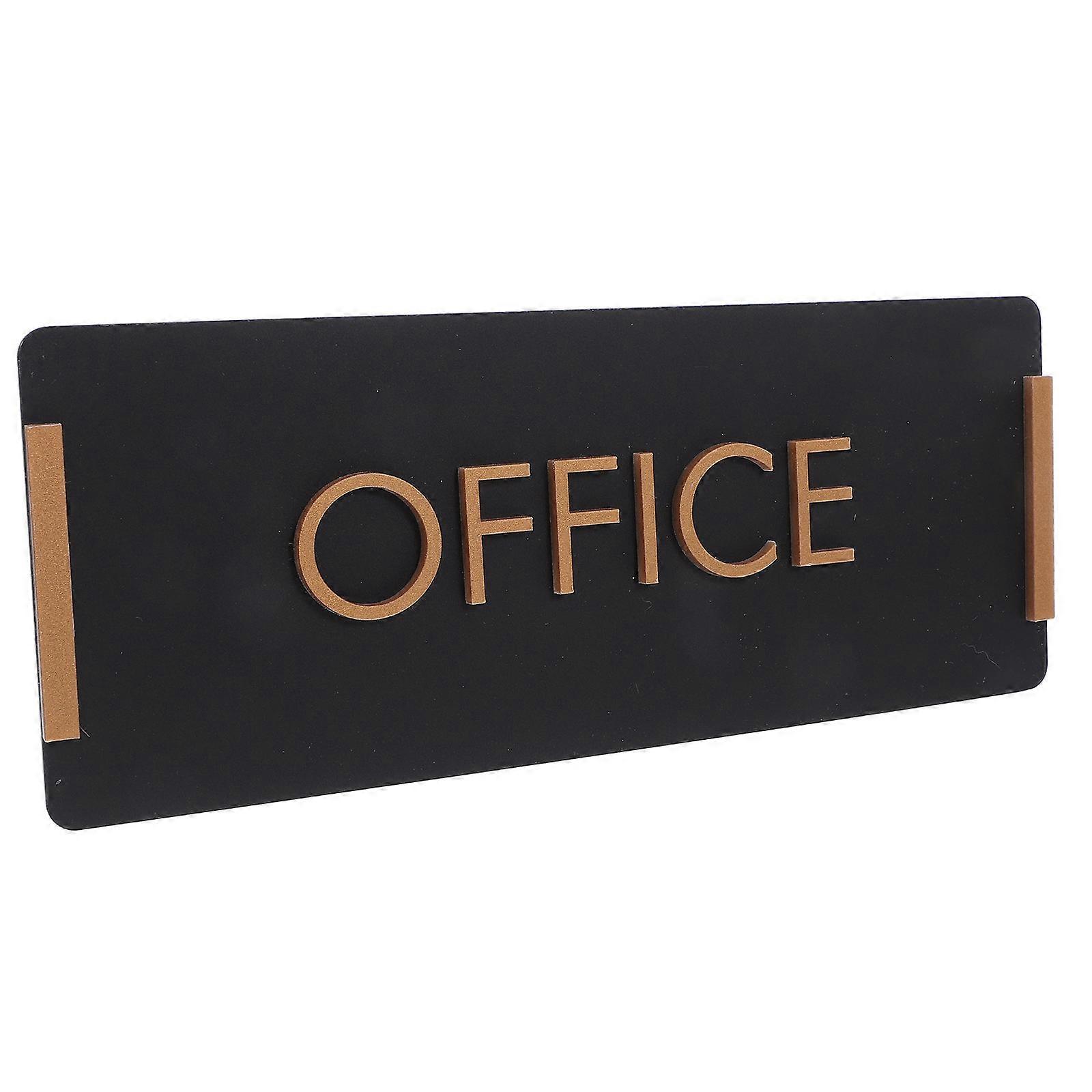 Acrylic Office Door Sign for Easy Identification 2Pcs Self-Adhesive