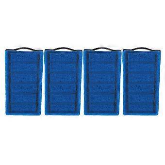 4pcs Blue Filter Cartridges Aquarium Tortoise Tank Carbon Filter Element Replacement