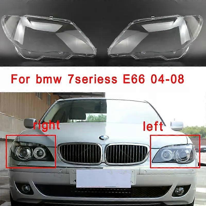 Apply Car Front Headlight Cover Lens Glass Headlamps Transparent Lampshade Lamp Shell Masks For BMW 7series E66 2004-2008