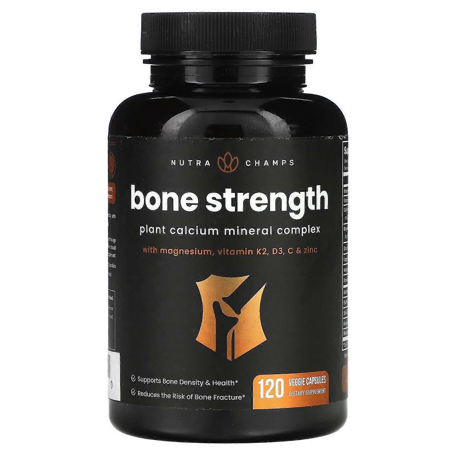 NutraChamps, Bone Strength, 120 Vegan Capsules