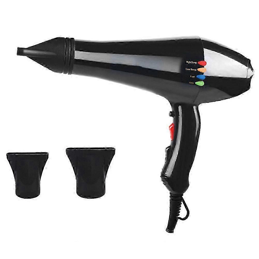 Sèche-cheveux professionnel 6000W Sèche-cheveux Sèche-cheveux pour salon Vent fort à grande vitesse 6 vitesses Souffleur léger à faible bruit avec 2 buses