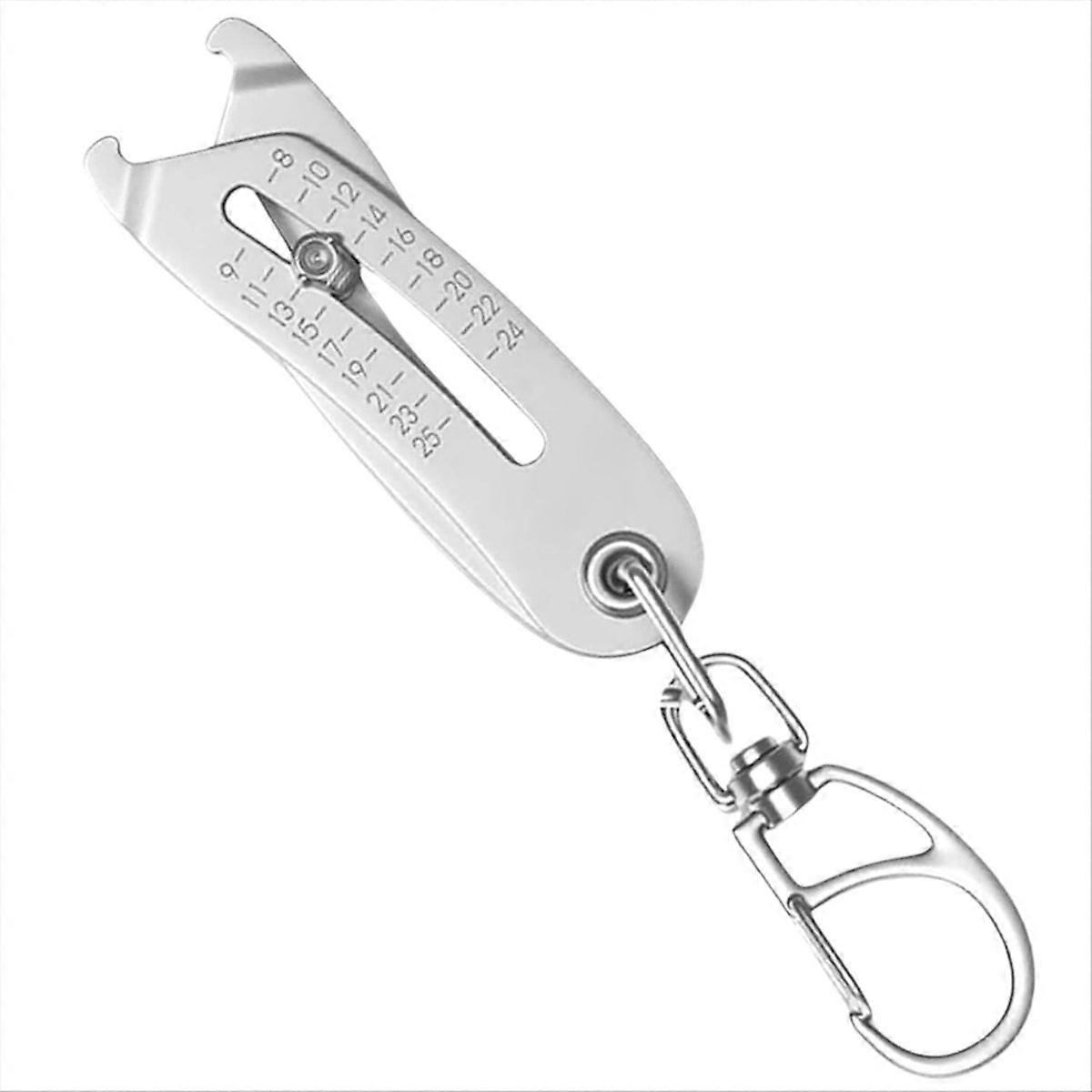 Portable Precise Thread Size Checker Keychain,Bolt and Nut Identifier Gauge Size Gauge Precise Bolt 