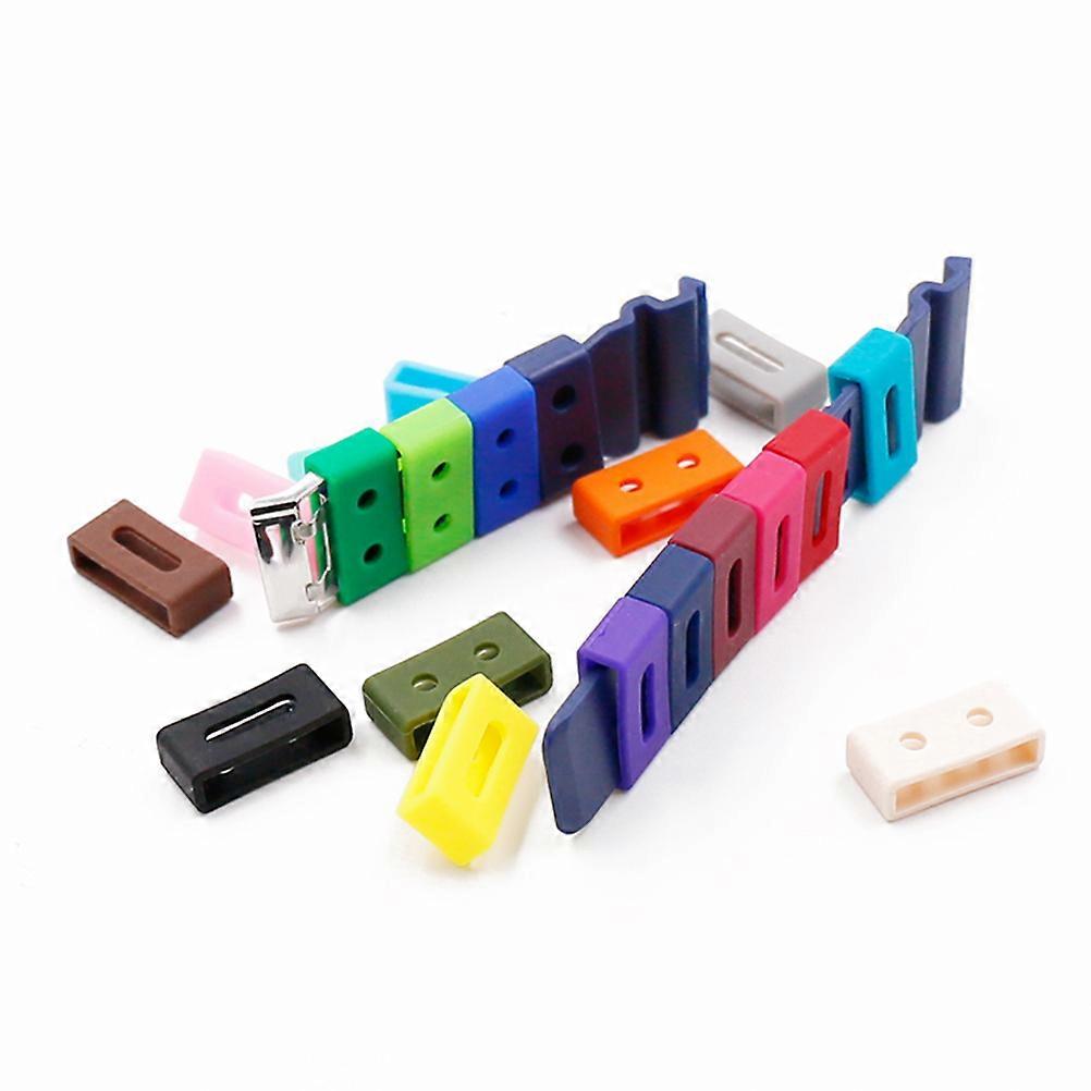 Watch Accessories Silicone Replacement Strap Loops for Watch 4Pcs Black