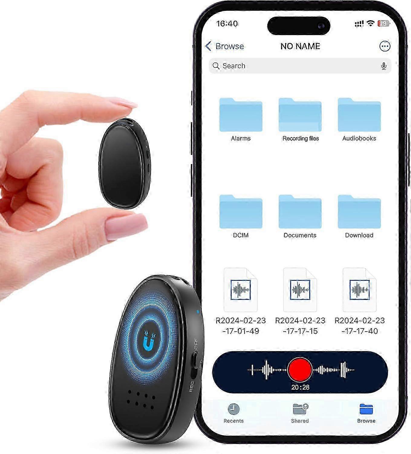 2025 Newest Model 128GB (9680 Hours) Digital Voice Recorder with Triple Noise