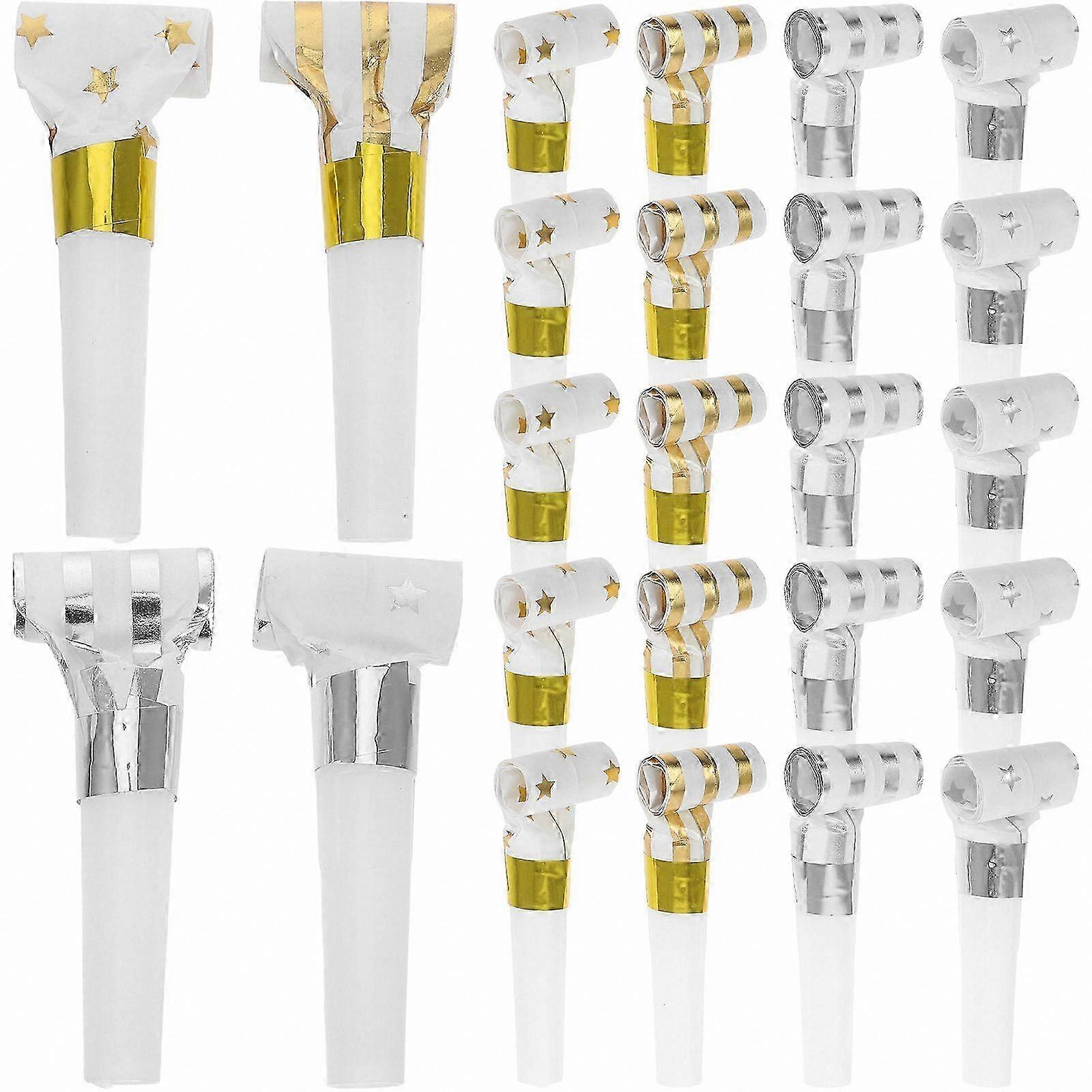 24 Pack Party Blowers with Whistles for Birthdays, Weddings, and Events Unique Design for Celebrations Easy to Use Blowouts for Adults