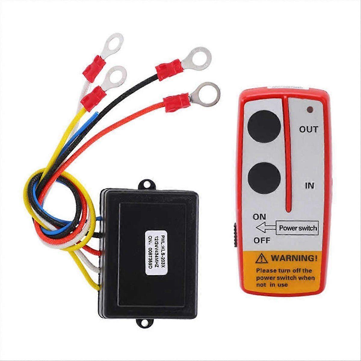Universal Winch Wireless Remote Control Switch Kit with Receiver