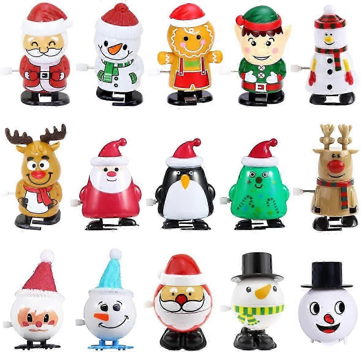 Jouets mécaniques de Noël Père Noël Elk Coffret cadeau 15 sections C Setm