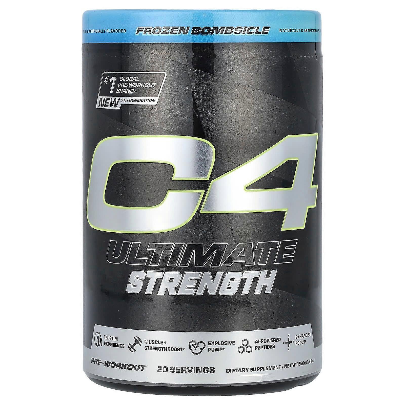 C4 Ultimate Strength, Pre-Workout, Frozen Bombsicle , 1.2 lbs (550 g)