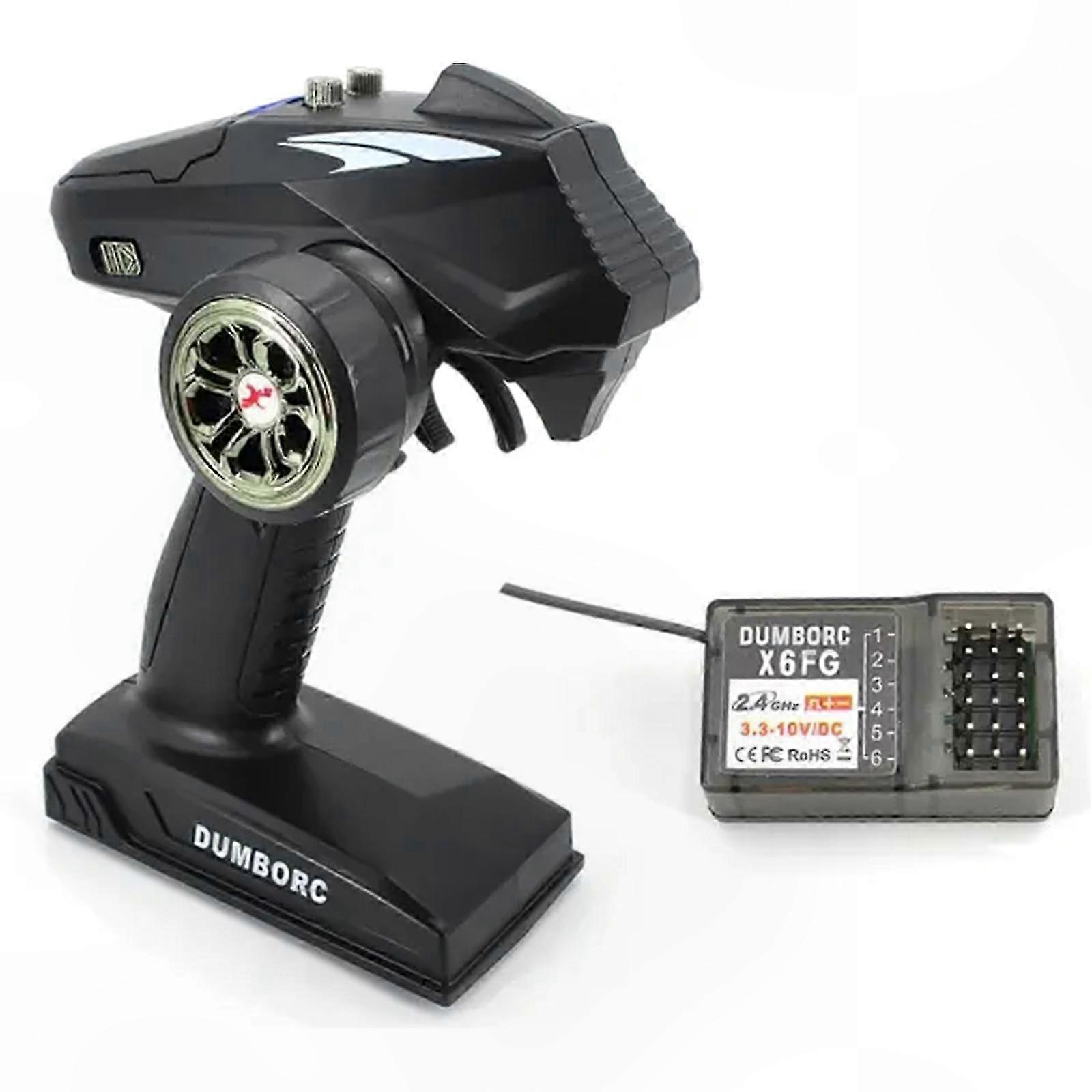 6-Channel 2.4GHz RC Transmitter with Receiver & Gyro - Affordable and Reliable Control for RC Vehicles