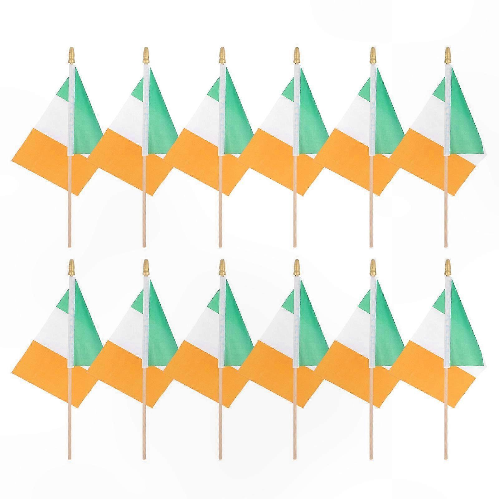 12-Pack Mini Handheld Flags for Party Decorations, Perfect for Celebrations and Events