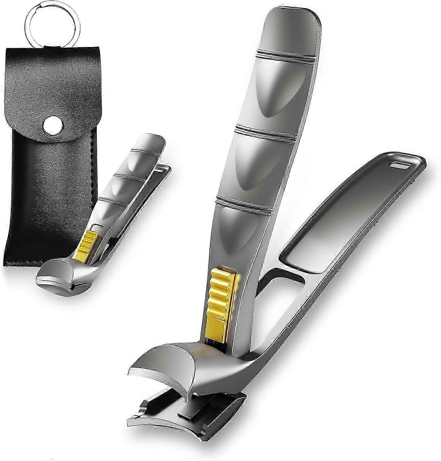 Toenail Clippers For Seniors, Wide Opening, Lockable Angled Head