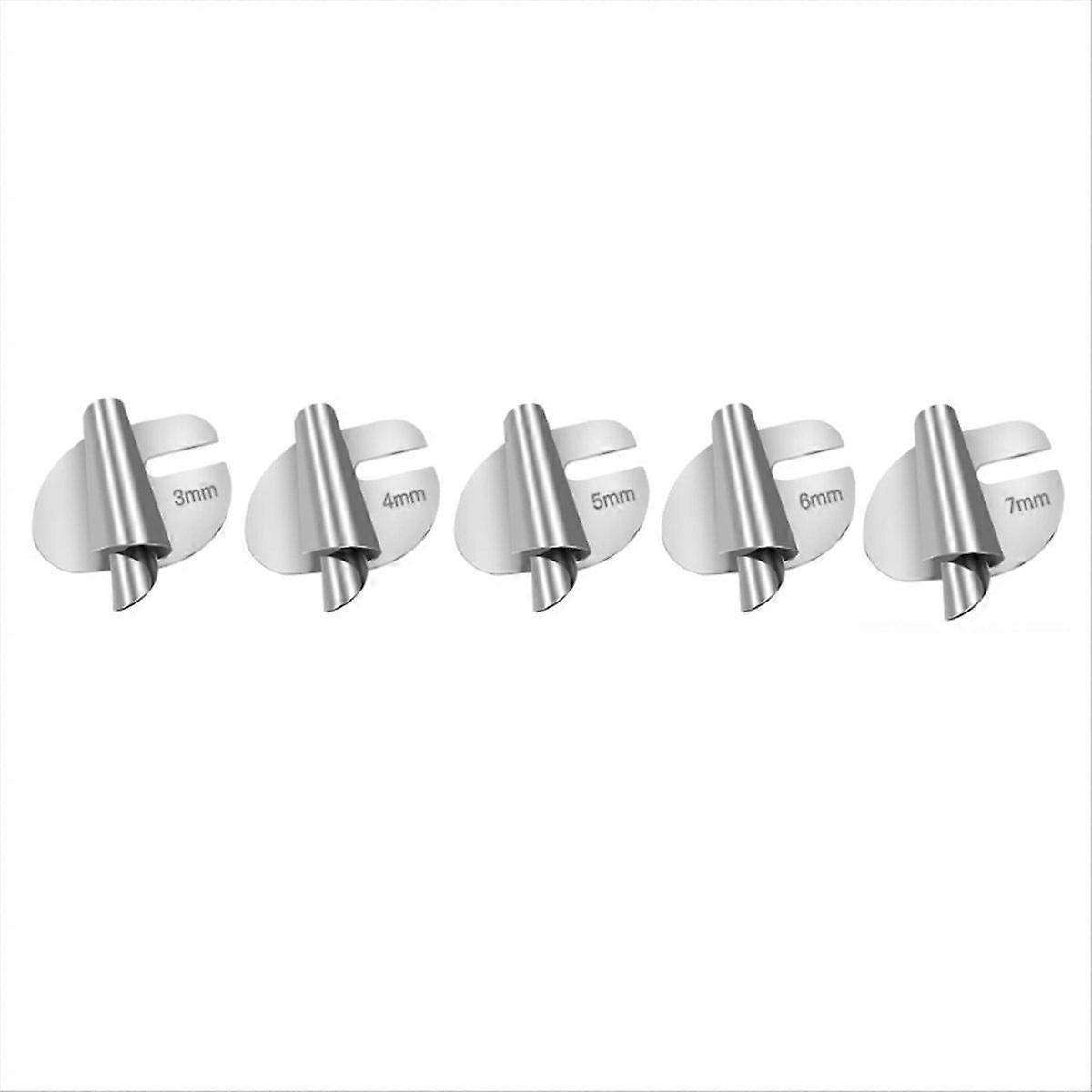 Sewing Rolled Hemmer Foot Universal 5Pcs/Pack 3mm-7mm Curved Scroll