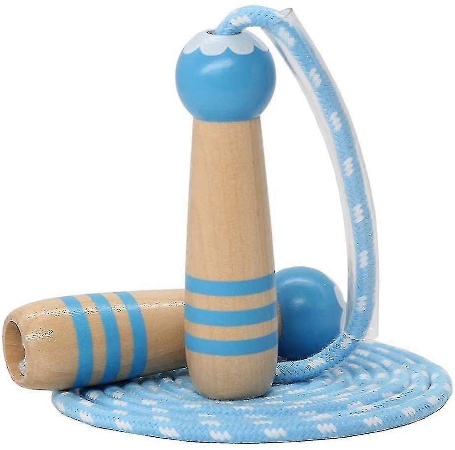 Kids Jump Rope, Adjustable, Wooden Handle