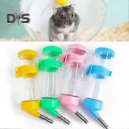 125/500ml Hamster Water Bottle with Scale No Drip Leak-Proof Drinking Fountain Hanging Dispenser Automatic Feeder