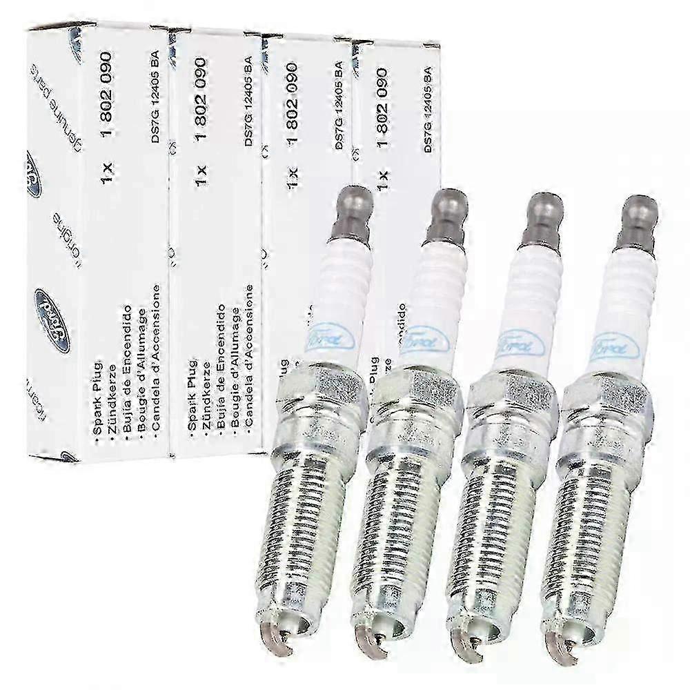 4 Genuine Ford Spark Plugs Compatible with C-MAX 2, Focus 3, Kuga 2 & Mondeo 5 1.5 EcoBoost Models - Part Number 1802090