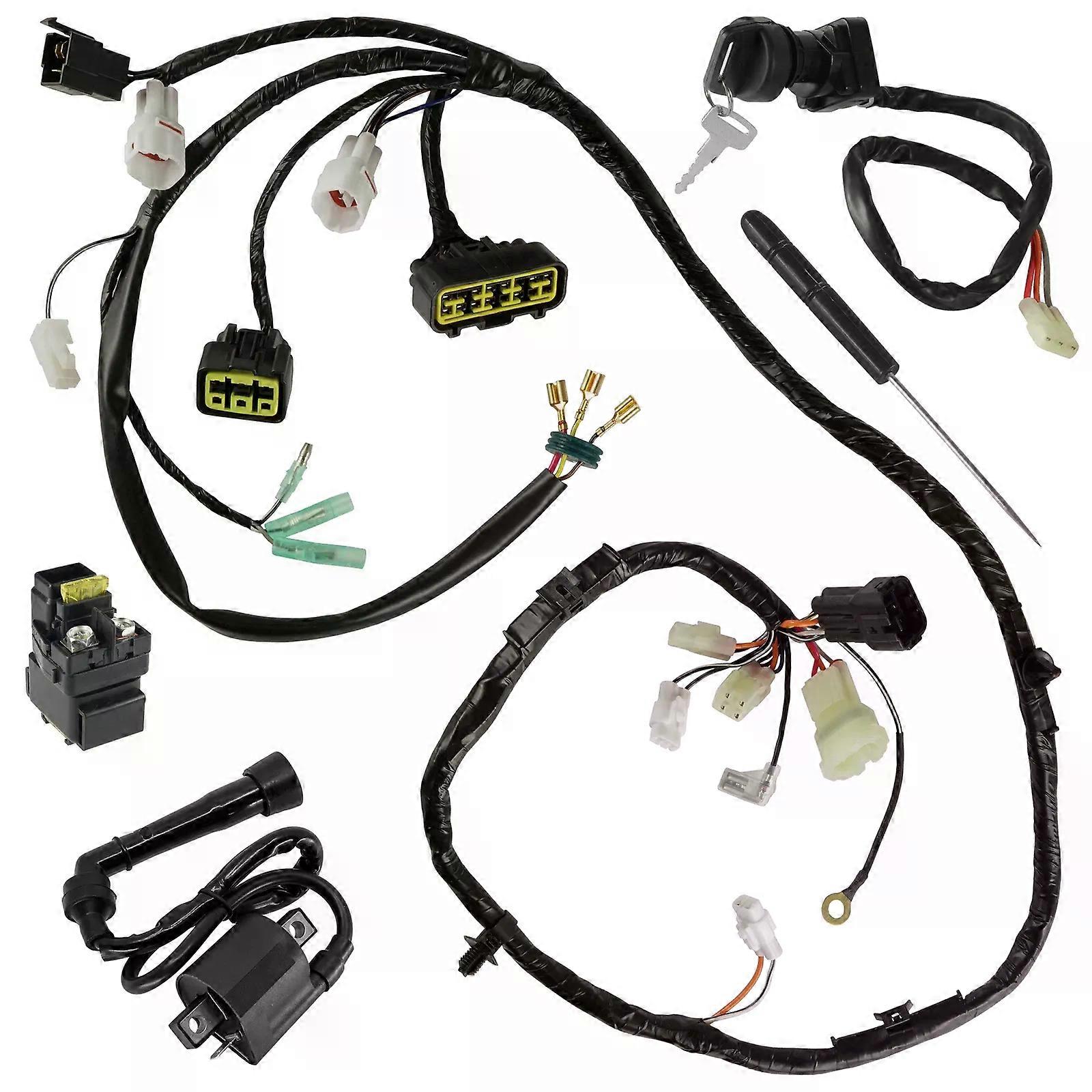 Wiring Harness Switch Key Coil Starter Relay for Suzuki QuadSport LT-Z400 2004 NO.28949