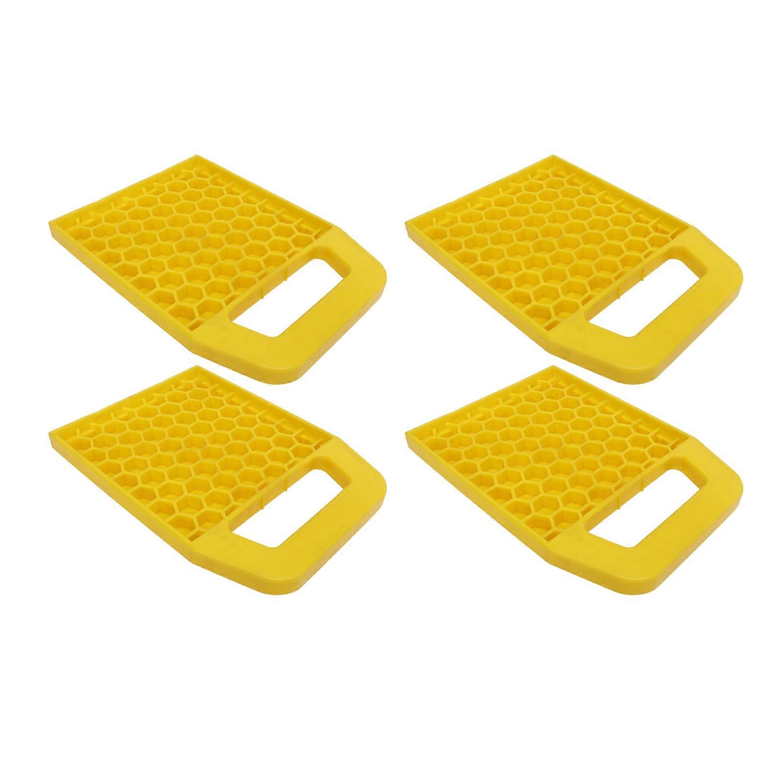 4PCS RV Jack Pad Prevent Jacks Sinking Anti Slip Weather Proof Leveling Jack Block for Trailer
