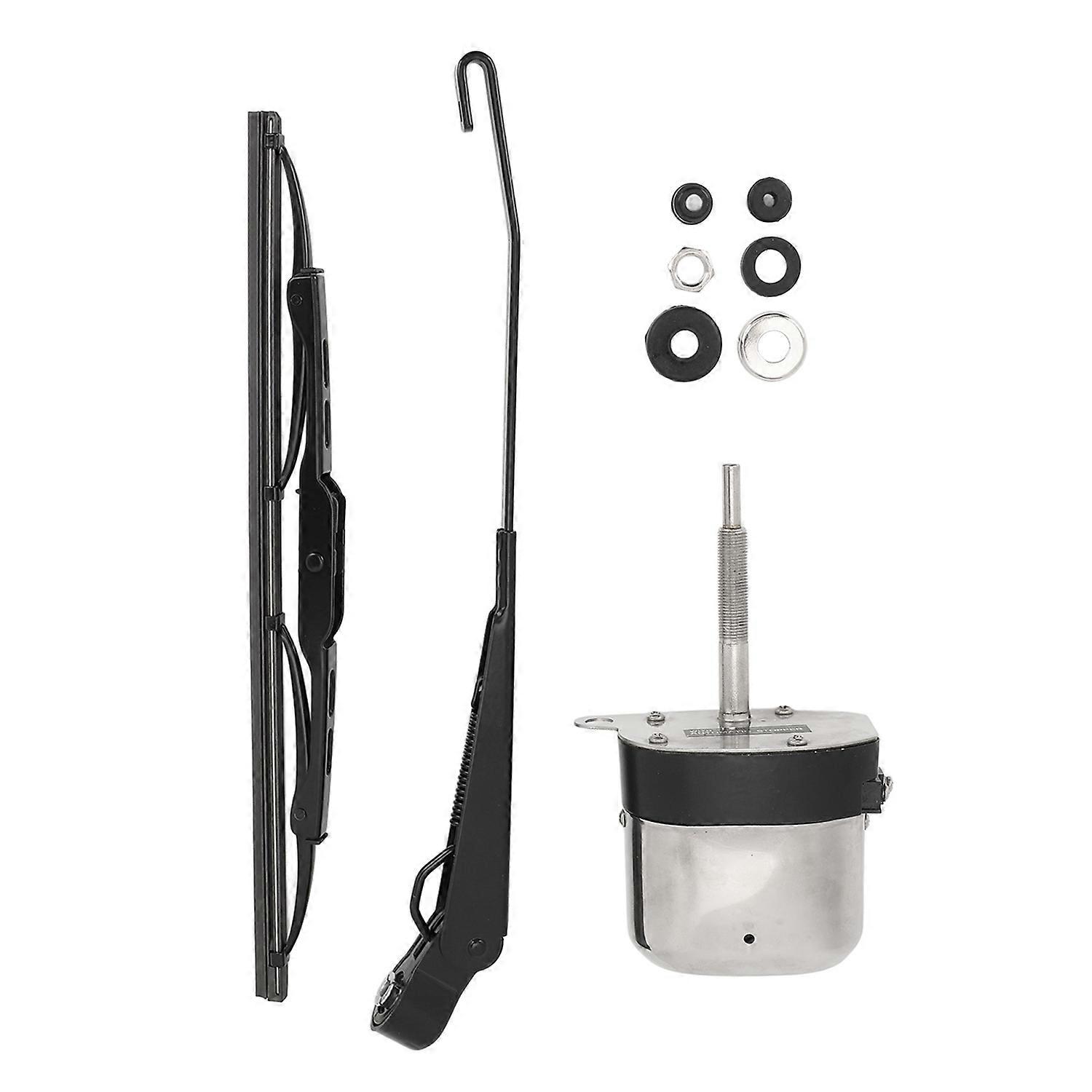 12V 105° Rotating Windshield Wiper Motor Kit Universal Electric Wiper Arm Motor Set for Tractor Fish