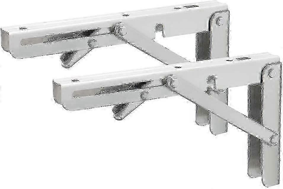 Heavy Duty Foldable Shelf Support Bracket, Wall Mounted, Set of 2, 200mm