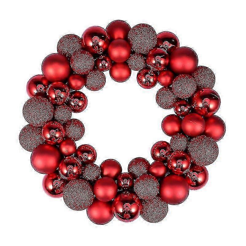 クリスマスリースボールオーナメント飛散防止フロントドアウィンドウハンギングクリスマスデコレーションホリデー