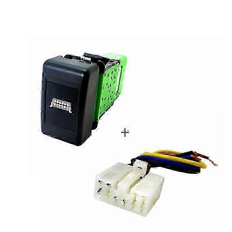 1PC Rearview Mirror Heating Spotlight Radar Parking Sensor Driving Recorder Exhaust Pipe Switch Button For Isuzu FVR