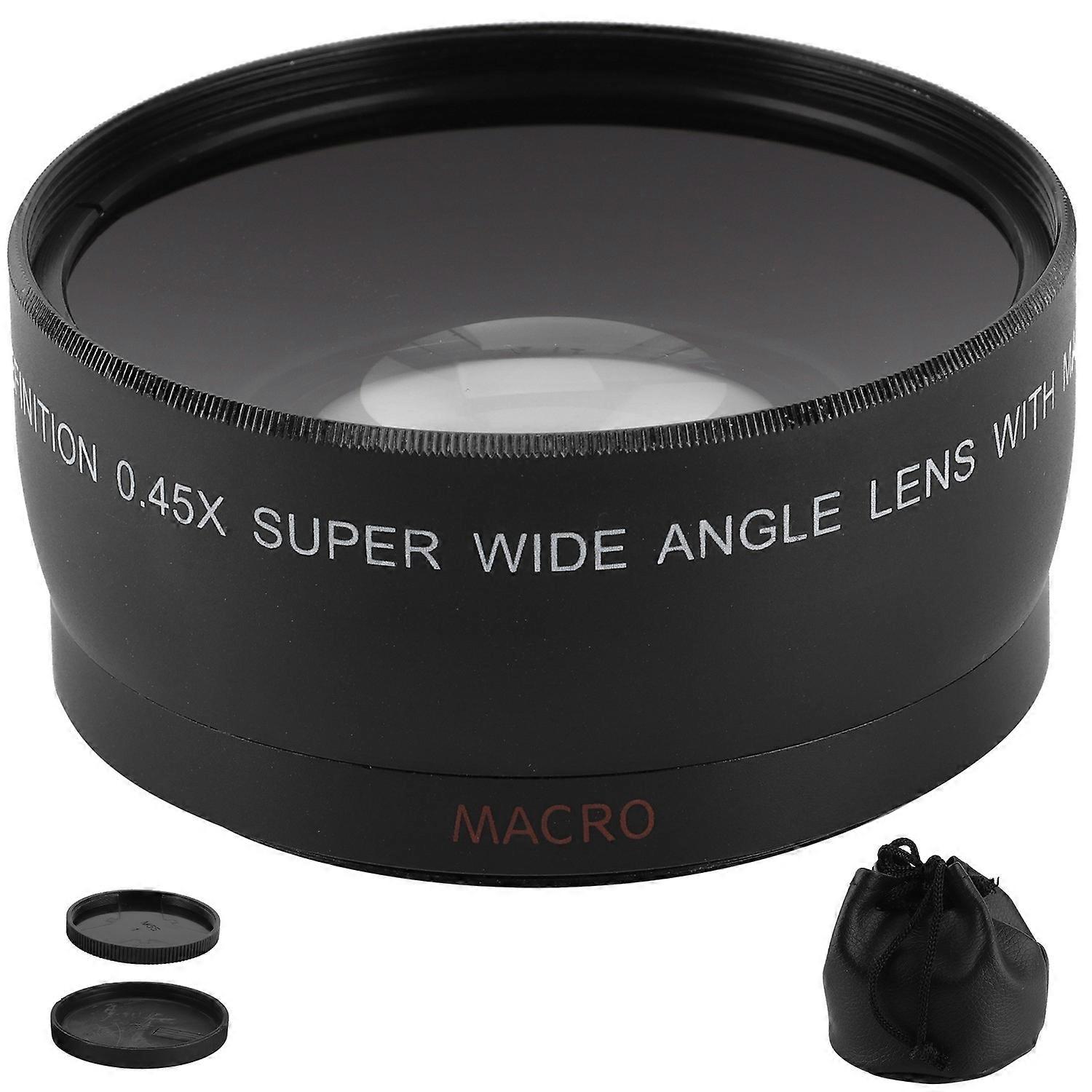 0.45X Camera Wide Angle and Macro Lens Additional Lens for Camera Lens with Filter Diameter of 55mm/