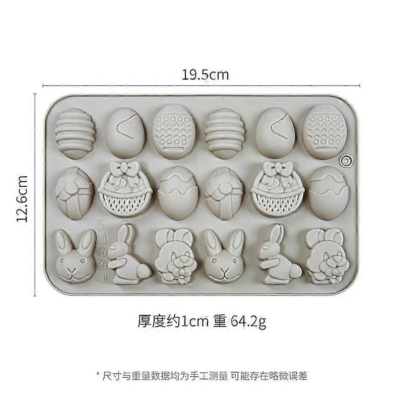 Silicone Molds, 12 - Cavity With Easter - Themed Shapes Like Eggs, Bunnies And Baskets, For Baking, Chocolate - Making And Crafts
