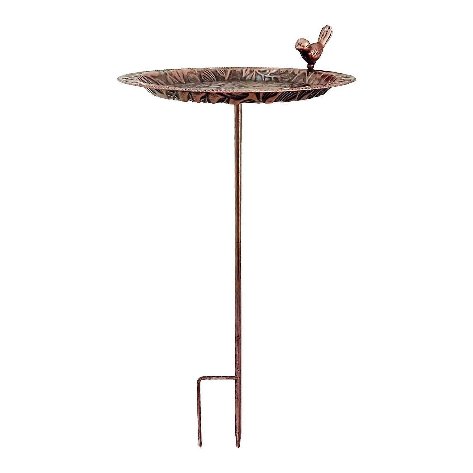 Decorative Iron Wild Bird Bath Frostproof Metal Basin Outdoor Garden Water Bowl For Patios And Balcony Ornaments