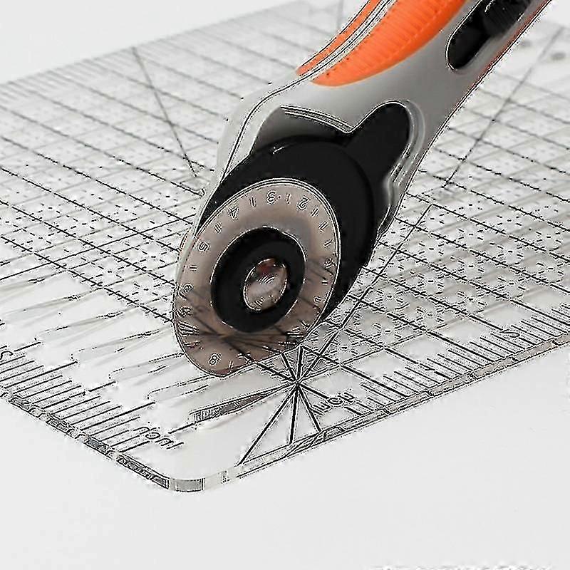 Slotted Transparent Quilting Ruler for Patchwork DIY Craft Cutting Template Designer Tool