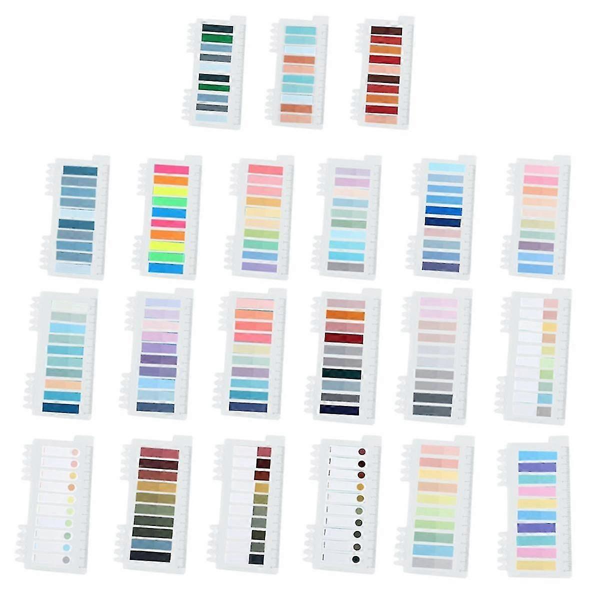 Page Markers Sticky Index Tabs, Writable And Repositionable File Tabs Flags With Ruler For Reading