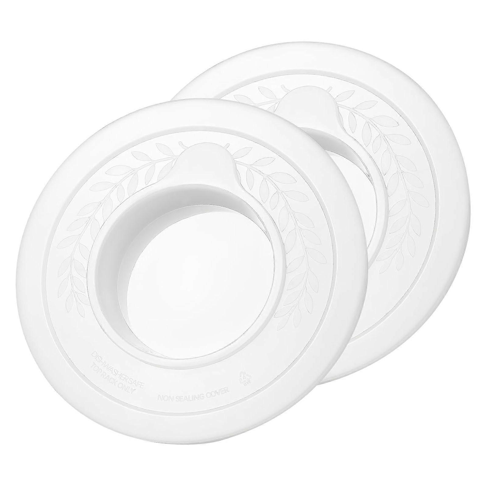 2Pieces Mixer Attachment Bowl Covers Leakproof Design Prevents Splatter During Whisking Beating or Dough Kneading Multicolor