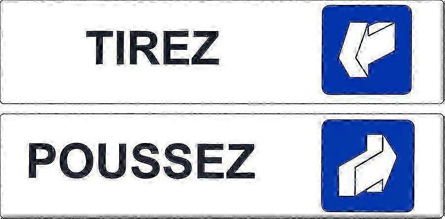 2X Sticker Sticker Door Door Trade Office Push Panel