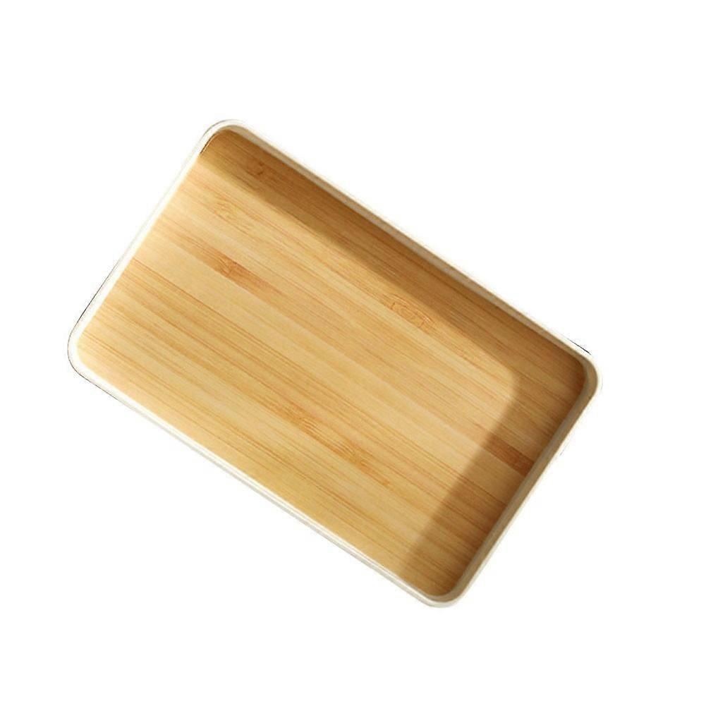 Plastic Tea Fruit Rectangular Plate Breakfast Server Lap Tray