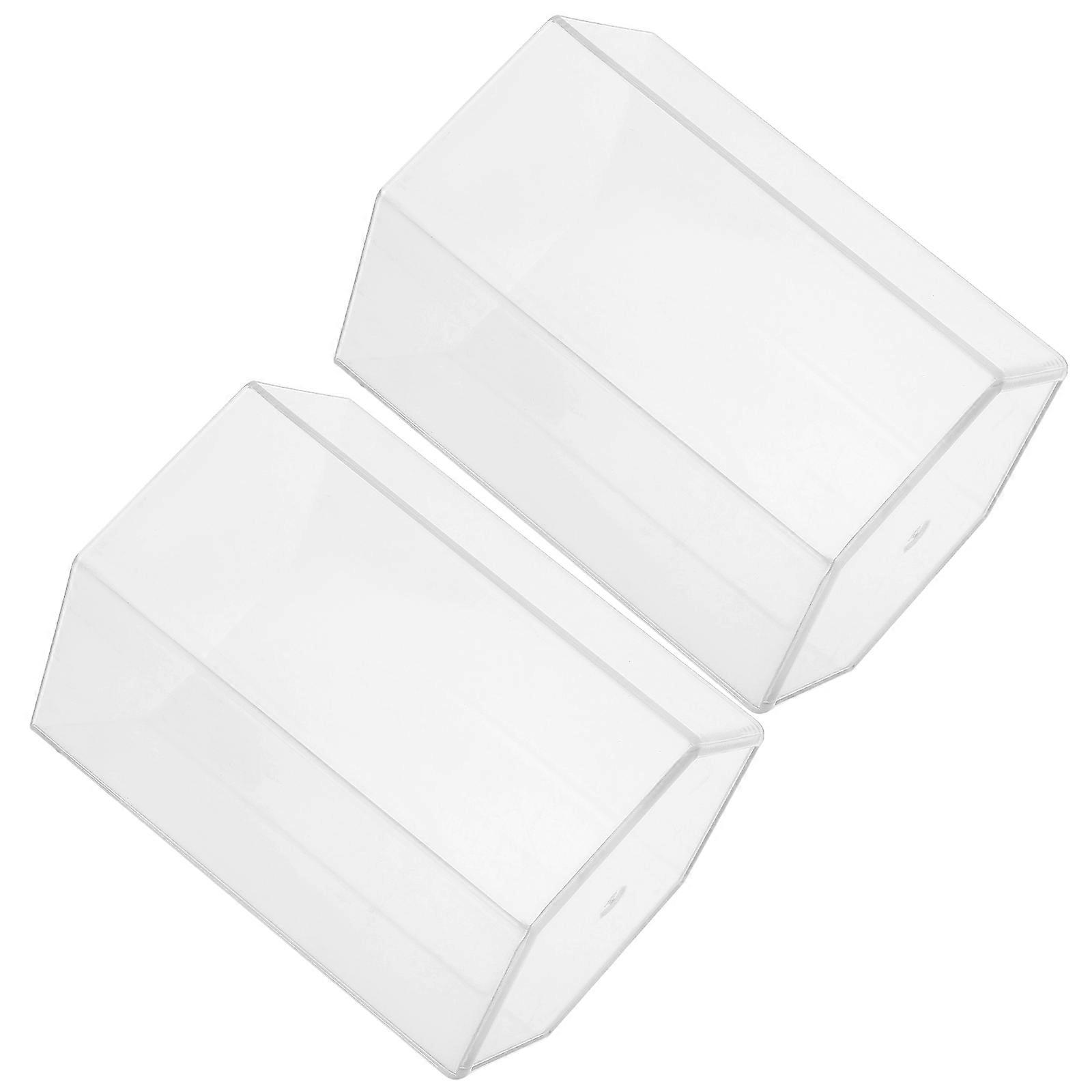 Clear Transparent Acrylic Hexagonal Pen Holder for Home Office 2Pcs