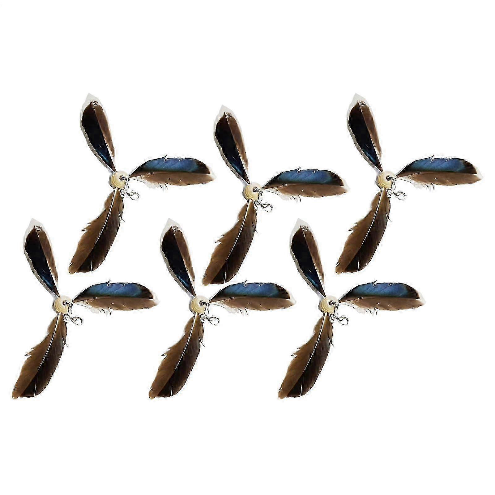 Refill Set for Cat Feather Toys 6 Replacement Pieces for Cat Teaser Toy
