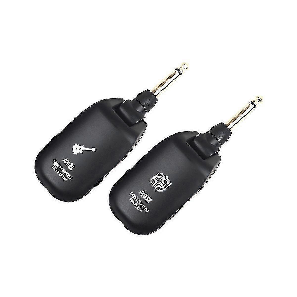 Trådlöst gitarrsystem 2.4g uppladdningsbar 4-kanals gitarrsändarmottagare för elgitarr