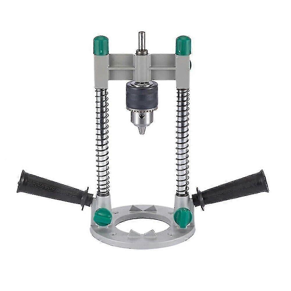 Power Tool Drilling Guide Adjustable Angle Drill Guide Pipe Drill Holder,(silver)(1pcs)
