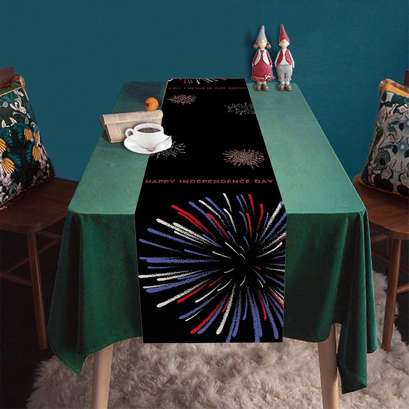 Xubond Fabric, Innovation Independence Day Decorative Table Runner Linen Durable Mat Border Exclusively For Strong Cloth Table Cloth, Tablecloth