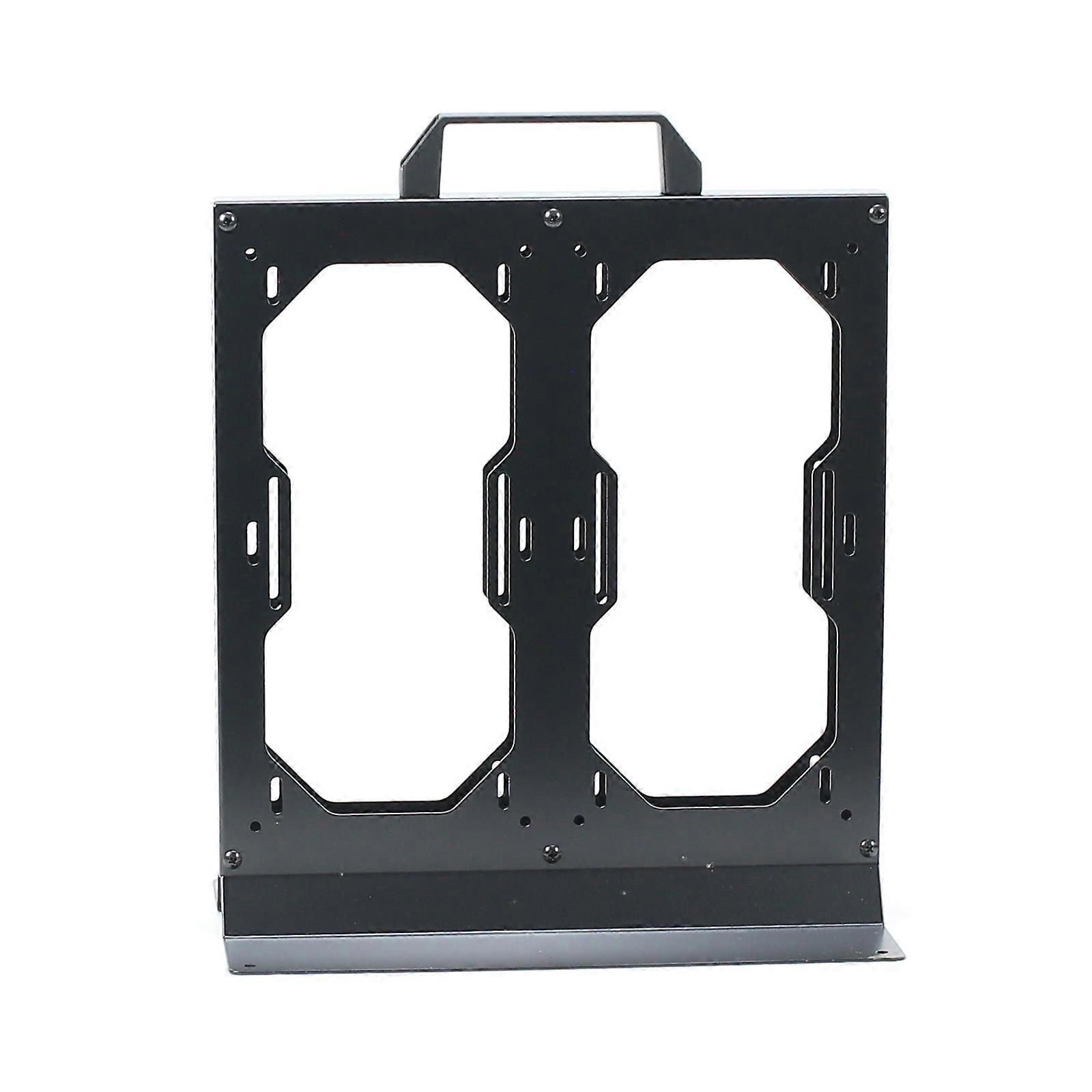 External Two 240 Radiators Bracket Metal Frame For Enhances PC Cooling System Stability Multicolor