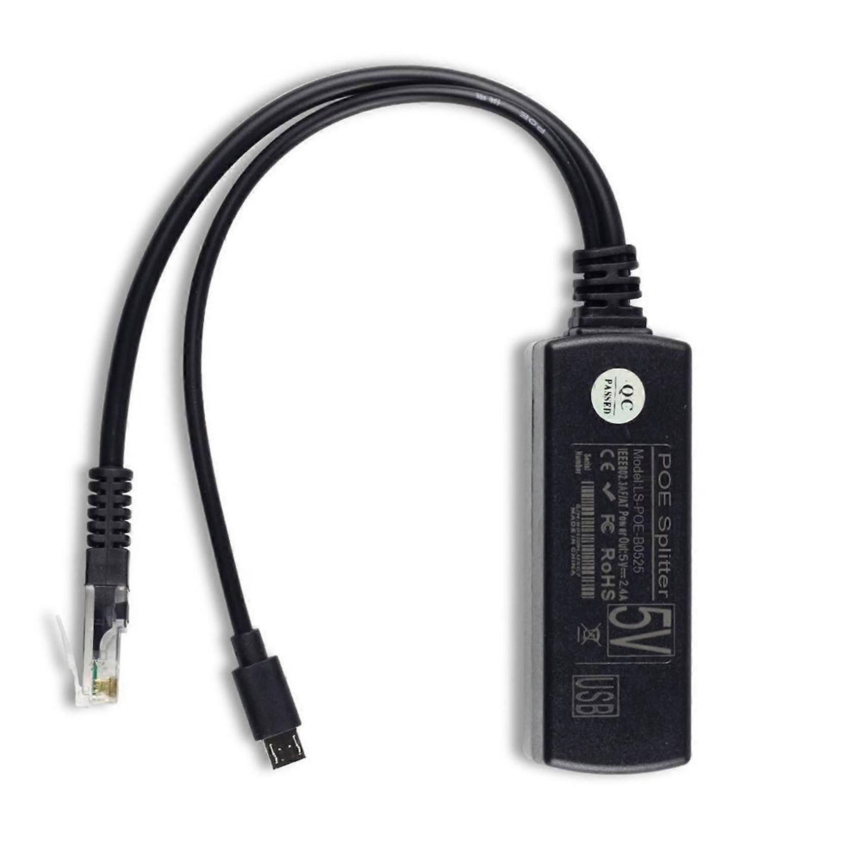 2X POE Power Supply Module Standard Isolated Splitter 48V to 5V2.4A USB Interface Splitter