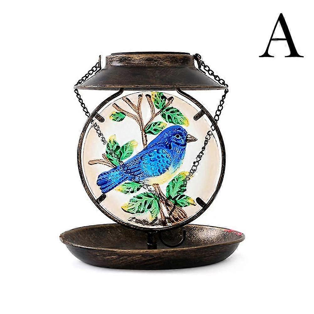 2 in 1 Bird Feeder Outdoors - Smart Bird Feeder with Solar Street Lamp