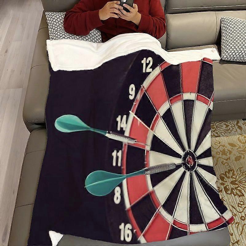 Dart Design Flannel Blanket - Soft All-Season Lightweight Throw with RedTeal/Teal/Teal/Teal/Teal/, Teal/, Contemporary H-WSDCV110