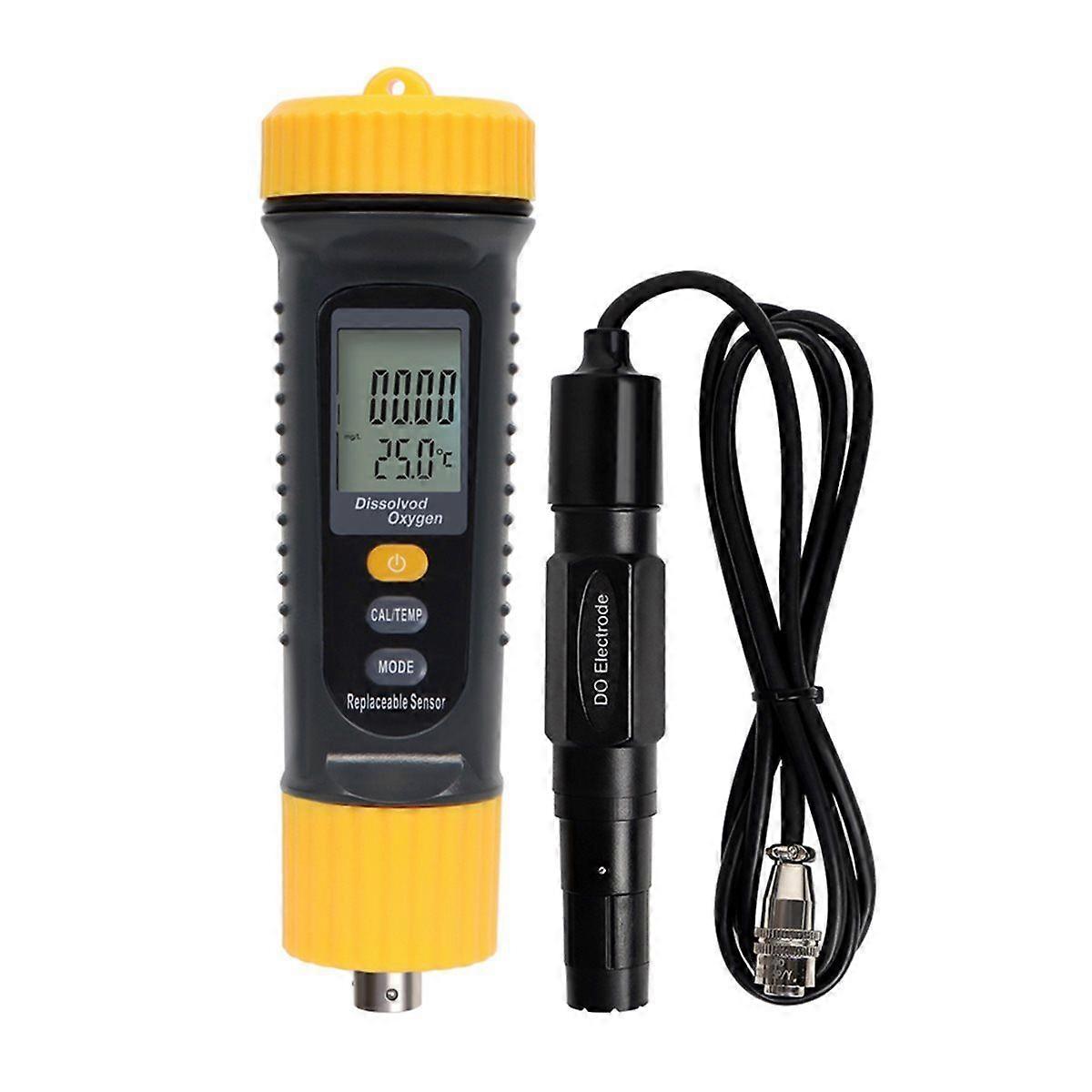LCD Digital Dissolved Oxygen Meter Smart DO Tester 0-20.0 Mg/L Oxygen Content Detector Water Quality