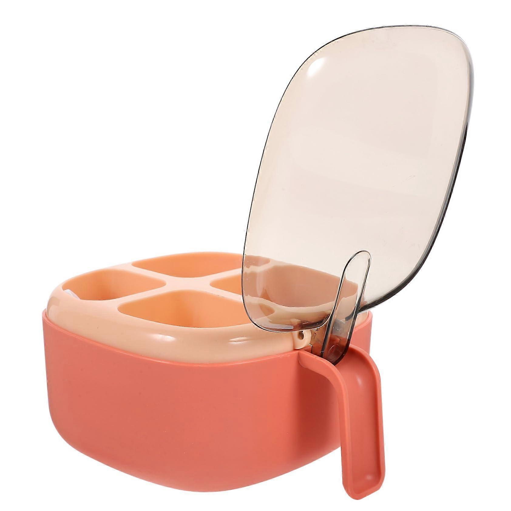 Plastic Spice Storage Box with Lids, MultiCompartment Seasoning Organizer for Kitchen