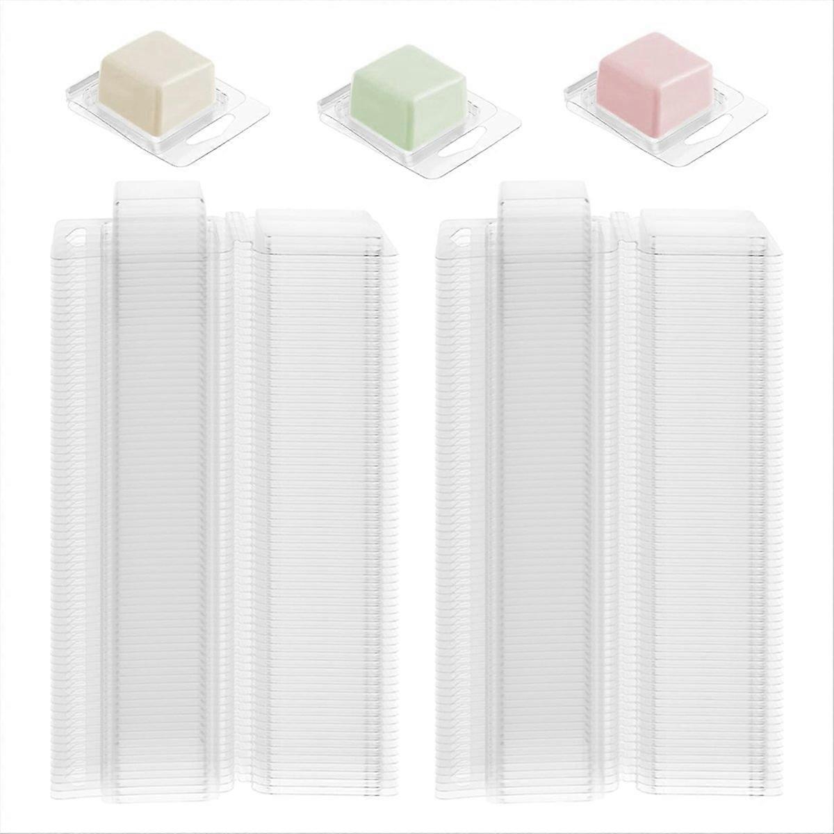 100 Pack Wax ClamShell Container Mold Candle Mold for DIY Soap Making