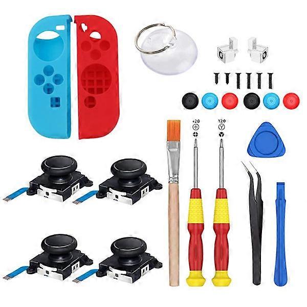 Repair kit for compatible with Nintendo Switch - 25-piece multicolor